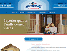 Tablet Screenshot of americanmasonryservice.com